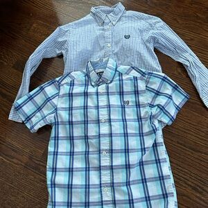 Chaps Plaid Boys Button Down Shirt Bundle